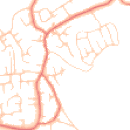 Daytime road noise heatmap for CW1 5TT