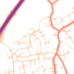 Daytime road noise heatmap for CW1 5TU