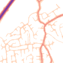 Daytime road noise heatmap for CW1 5TY