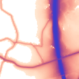 Daytime road noise heatmap for CW1 5UY