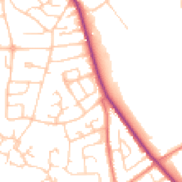 Daytime road noise heatmap for CW10 0AG