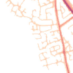 Daytime road noise heatmap for CW10 0AS