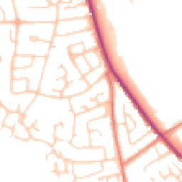 Daytime road noise heatmap for CW10 0AT