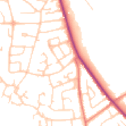 Daytime road noise heatmap for CW10 0AW