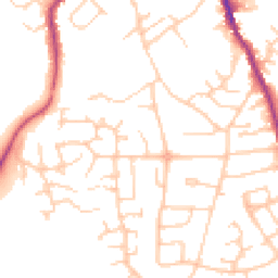 Daytime road noise heatmap for CW10 0AZ