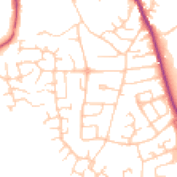 Daytime road noise heatmap for CW10 0BB