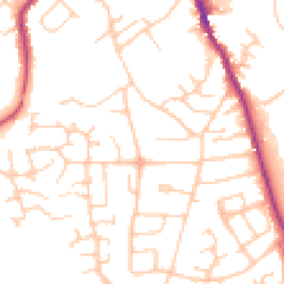 Daytime road noise heatmap for CW10 0BL