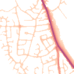 Daytime road noise heatmap for CW10 0BP