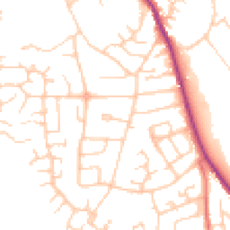 Daytime road noise heatmap for CW10 0BX