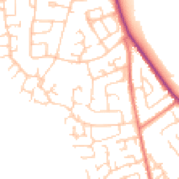 Daytime road noise heatmap for CW10 0DE