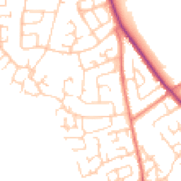 Daytime road noise heatmap for CW10 0DF