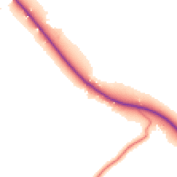Daytime road noise heatmap for CW10 0HE