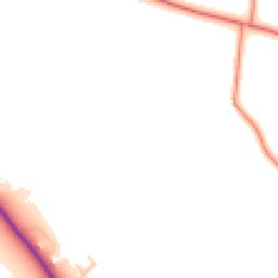 Daytime road noise heatmap for CW10 0LB