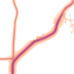 Daytime road noise heatmap for CW10 0LH