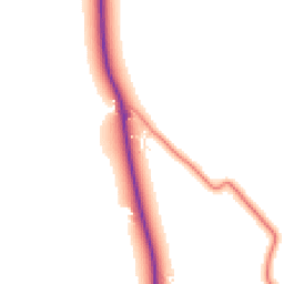 Daytime road noise heatmap for CW10 0LX