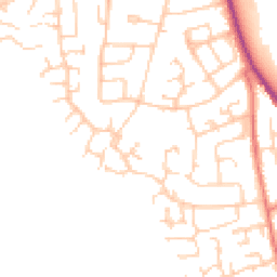 Daytime road noise heatmap for CW10 0ND