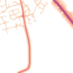 Daytime road noise heatmap for CW10 0RY
