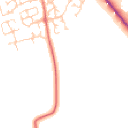 Daytime road noise heatmap for CW10 0RZ