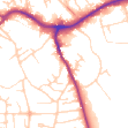 Daytime road noise heatmap for CW10 9AS