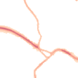 Night-time road noise heatmap for CW10 9EY