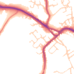 Daytime road noise heatmap for CW10 9HR