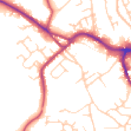 Daytime road noise heatmap for CW10 9HW