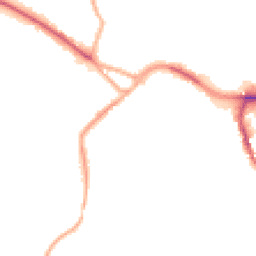 Night-time road noise heatmap for CW10 9HW
