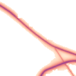 Daytime road noise heatmap for CW10 9JE