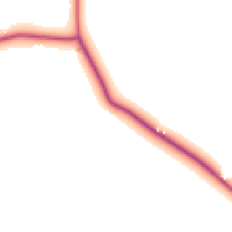 Daytime road noise heatmap for CW10 9JF