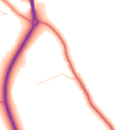 Daytime road noise heatmap for CW10 9JJ