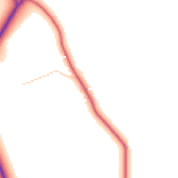 Daytime road noise heatmap for CW10 9JP