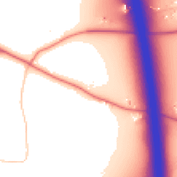 Daytime road noise heatmap for CW10 9LP