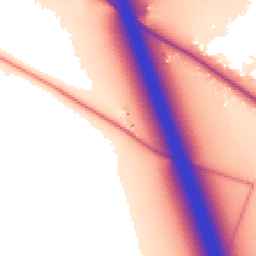 Daytime road noise heatmap for CW10 9NA