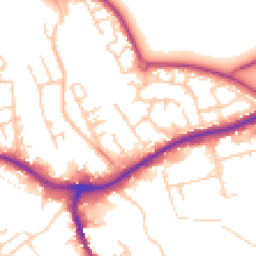 Daytime road noise heatmap for CW10 9QG