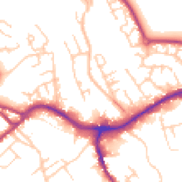 Daytime road noise heatmap for CW10 9RE