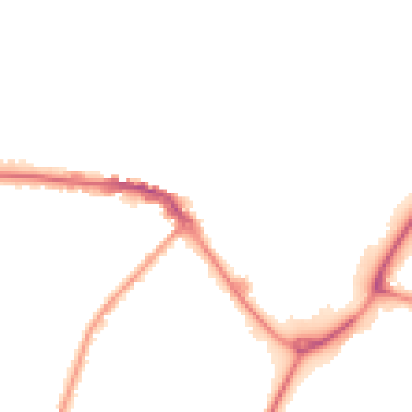 Night-time road noise heatmap for CW11 1AB