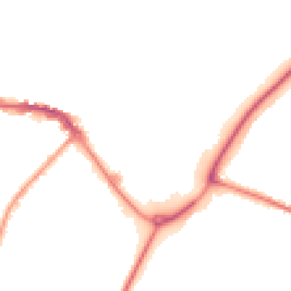 Night-time road noise heatmap for CW11 1AP