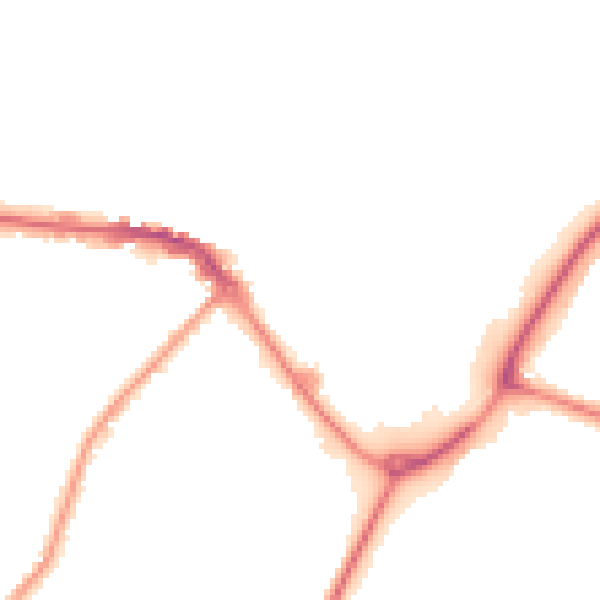 Night-time road noise heatmap for CW11 1BA