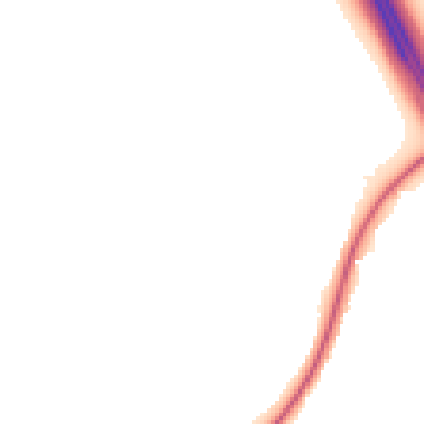 Night-time road noise heatmap for CW11 1DW