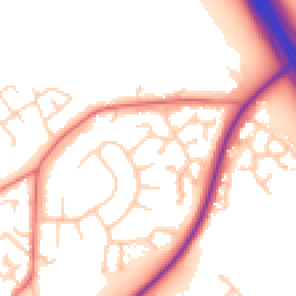 Daytime road noise heatmap for CW11 1EE