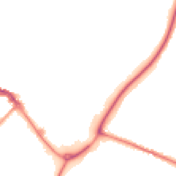 Night-time road noise heatmap for CW11 1FR