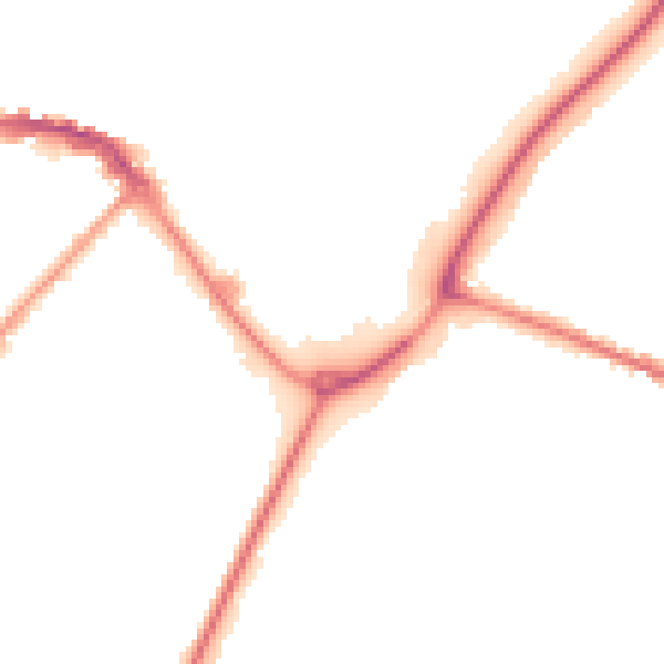 Night-time road noise heatmap for CW11 1FU