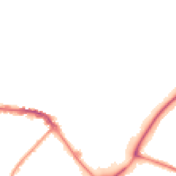Night-time road noise heatmap for CW11 1GD