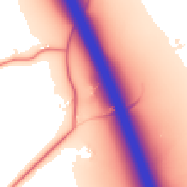 Daytime road noise heatmap for CW11 1RD