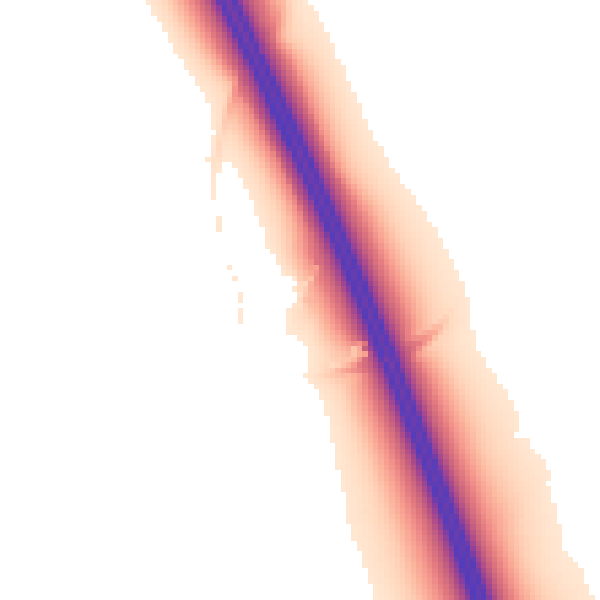 Night-time road noise heatmap for CW11 1RD