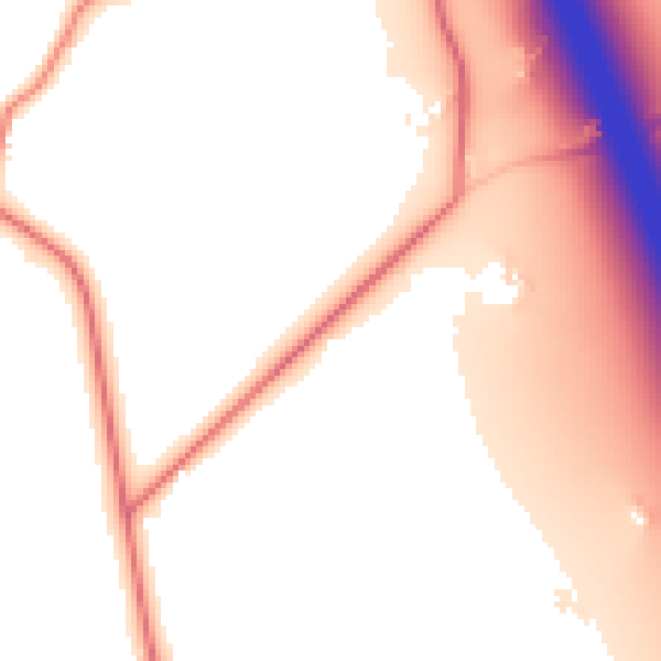 Daytime road noise heatmap for CW11 1RE