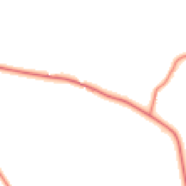 Daytime road noise heatmap for CW11 1RG