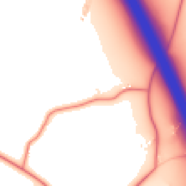 Daytime road noise heatmap for CW11 1RH