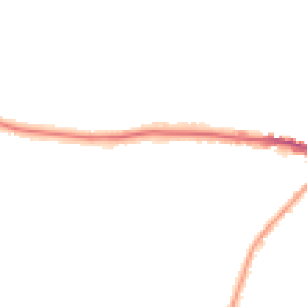 Night-time road noise heatmap for CW11 1YE