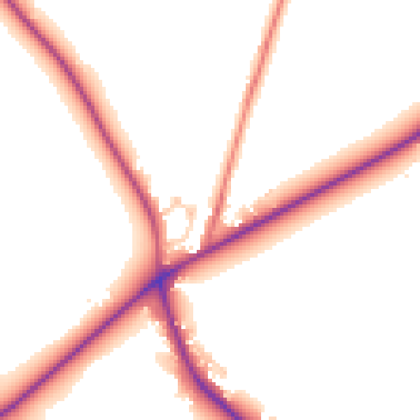 Daytime road noise heatmap for CW11 2AD